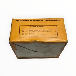 Vintage 1980's ATLI Nikelajlı Toplu İğne No: 28 -24 Adet 25gr' lık Dolu Paket AOB8678 - 2