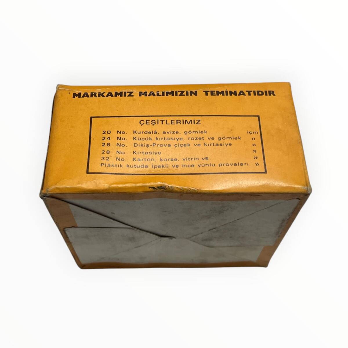 Vintage 1980's ATLI Nikelajlı Toplu İğne No: 28 -24 Adet 25gr' lık Dolu Paket AOB8678 - 2