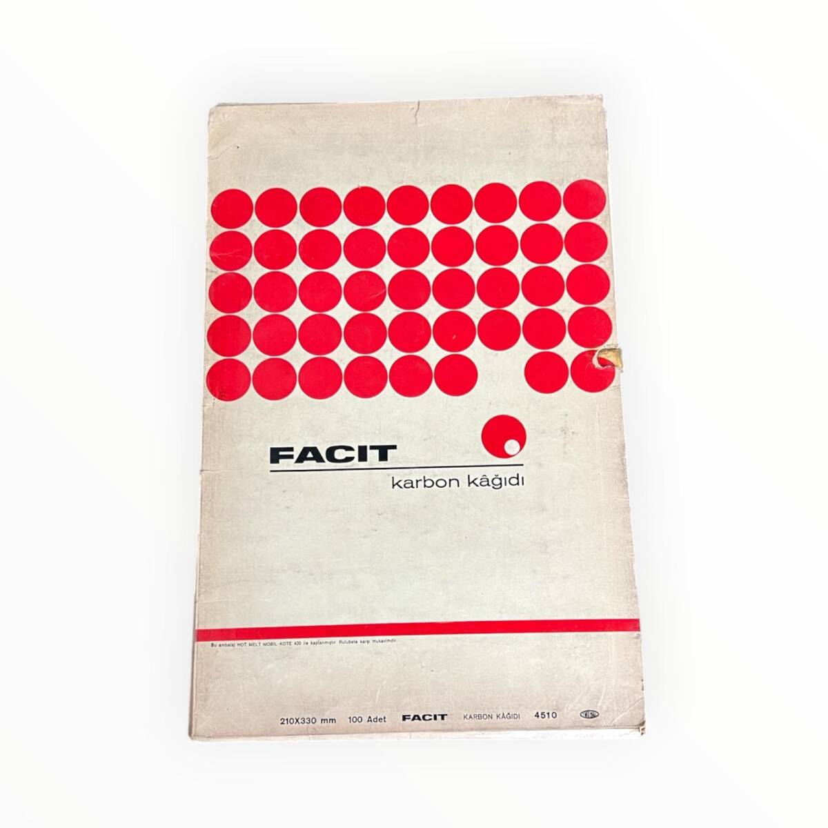 Vintage 1980's FACIT Karbon Kağıdı Dolu Paket AOB8702 - 1