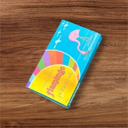 Vintage 1980's Flamingo 16 Renk Pastel Boya AOB8620 - 2