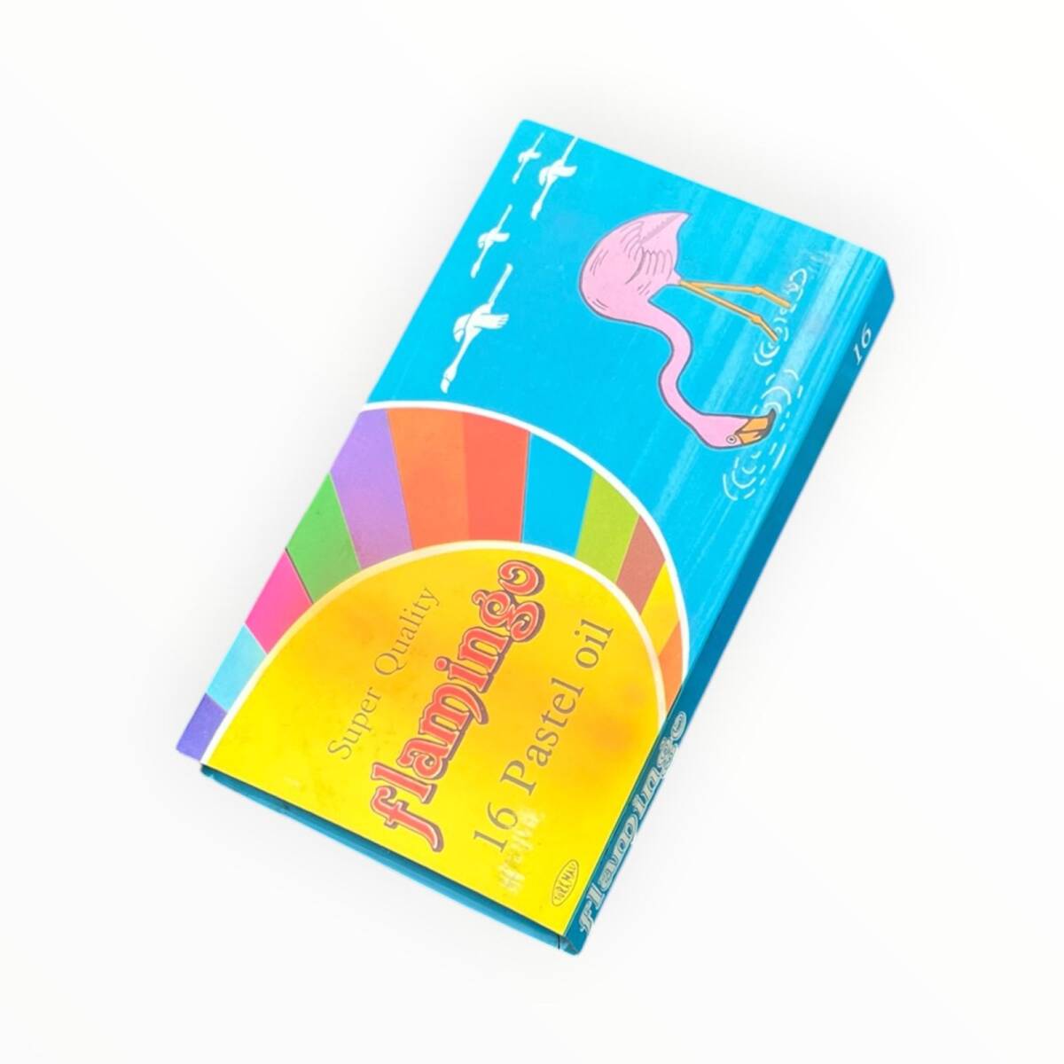 Vintage 1980's Flamingo 16 Renk Pastel Boya AOB8620 - 1
