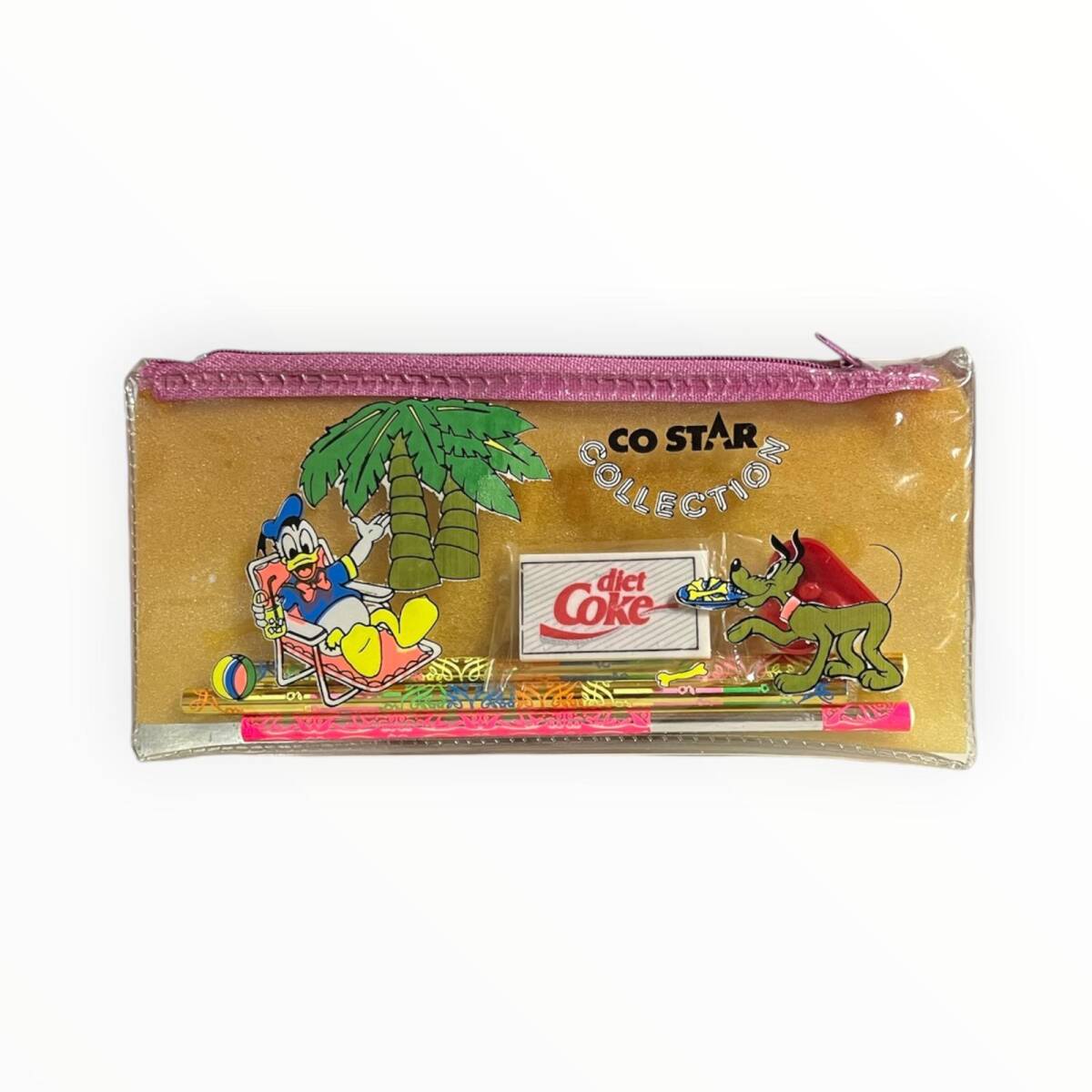 Mickey Mouse Vintage Okul Seti ve Kalem Kutusu 1980'ler Disney | AOB8726 - 1