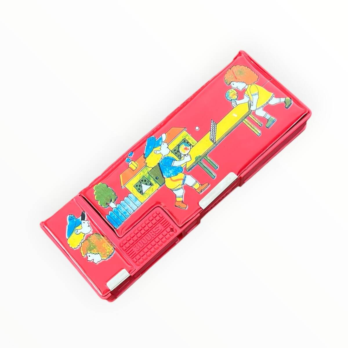 Vintage 1980's ZERİN Plastik Mıknatıslı Öğrenci Kalem Kutusu AOB8551 - 1