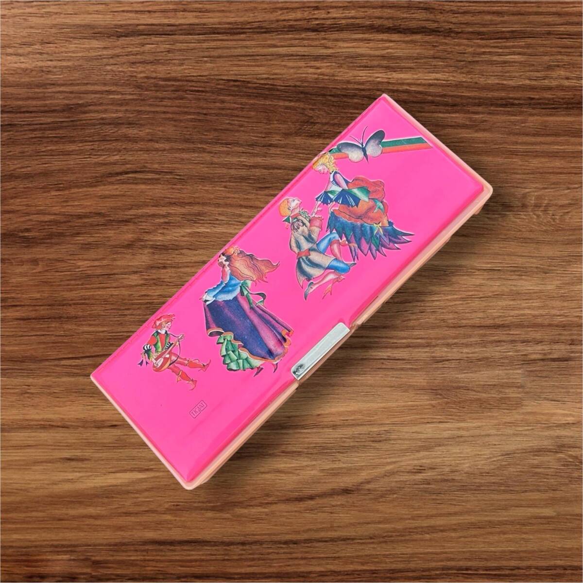 Vintage 1980's ZERİN Plastik Mıknatıslı Öğrenci Kalem Kutusu AOB8552 - 2
