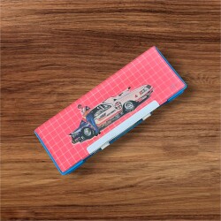 Vintage 1980's ZERİN Plastik Mıknatıslı Şifreli Öğrenci Kalem Kutusu AOB8554 - 4