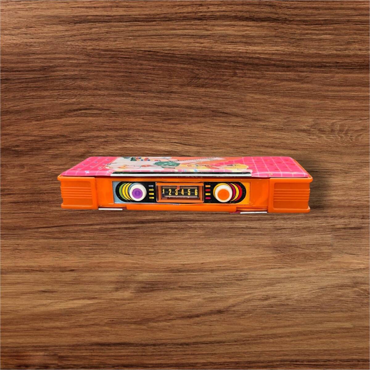 Vintage 1980's ZERİN Plastik Mıknatıslı Şifreli Öğrenci Kalem Kutusu AOB8555 - 3