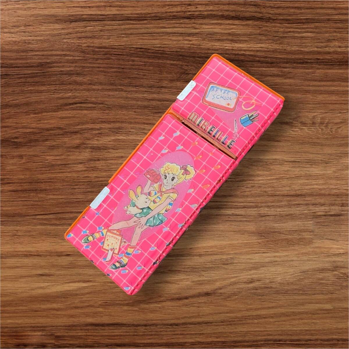 Vintage 1980's ZERİN Plastik Mıknatıslı Şifreli Öğrenci Kalem Kutusu AOB8555 - 2