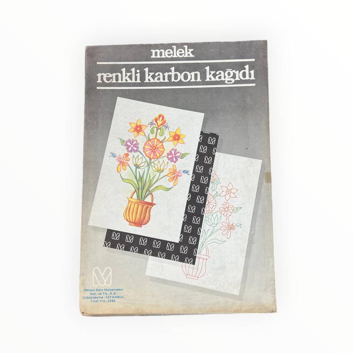 Vintage 1990's MELEK Renkli Karbon Kağıdı 100'lü Paket AOB8705 - 1