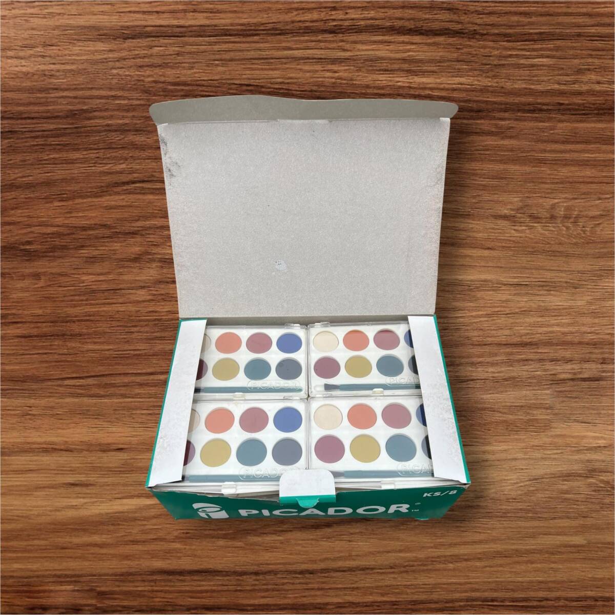 Vintage 1990,'s Pıcador Markalı 8'li Suluboya Dolu Paket AOB8563 - 2