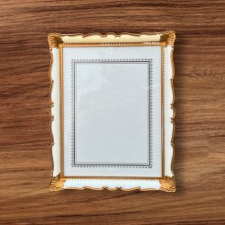 Vintage 1990's Plastik Çift Yönlü Resim Çerçevesi 28x22.5cm AOB8721 - 2