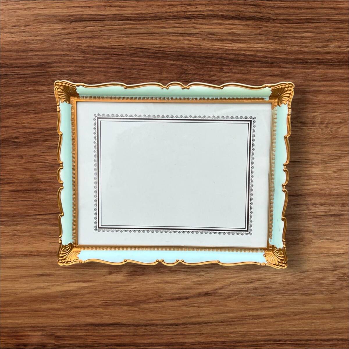 Vintage 1990's Plastik Çift Yönlü Resim Çerçevesi 28x22.5cm AOB8723 - 4