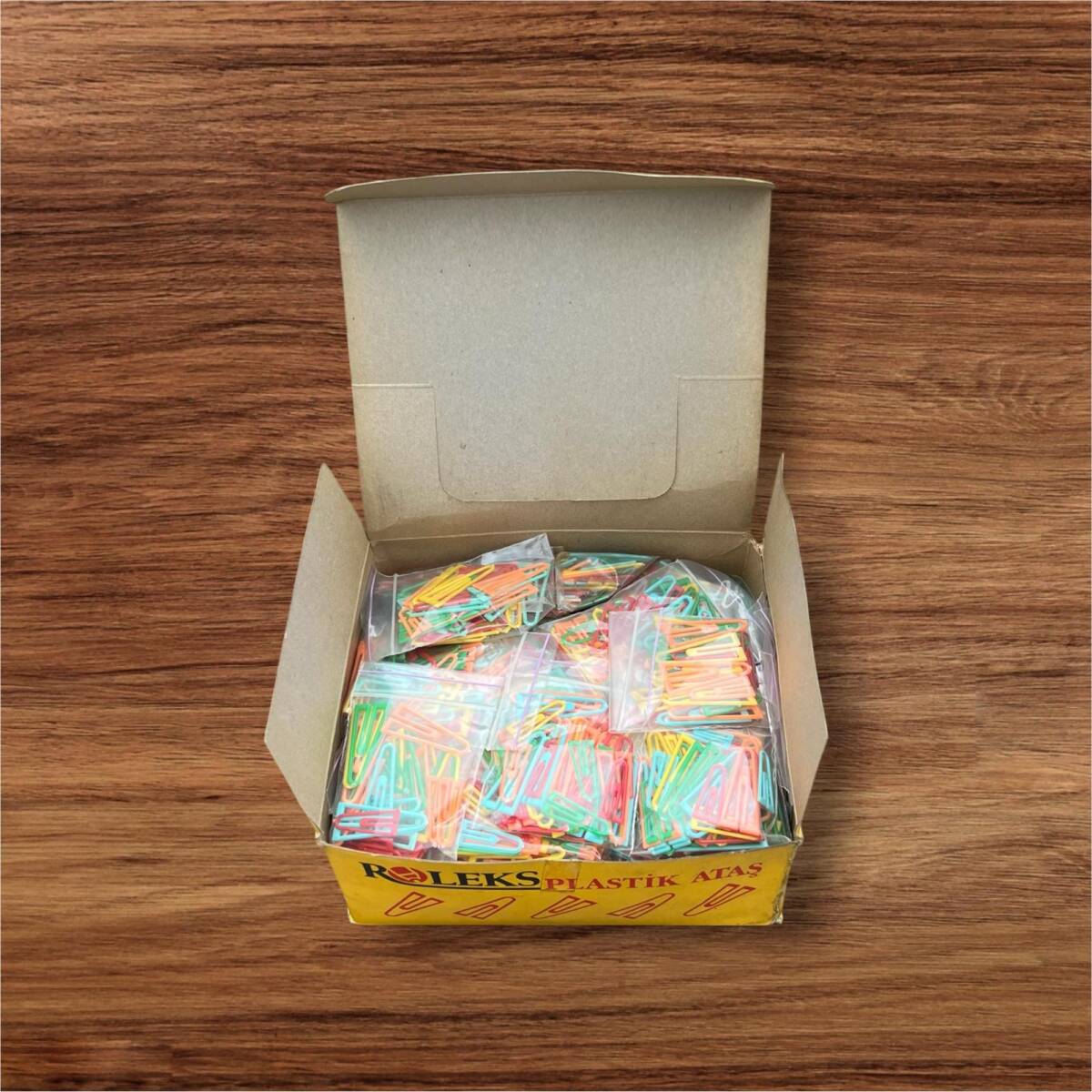 Vintage 1990's Roleks Plastik Ataş Dolu Paket AOB8622 - 2