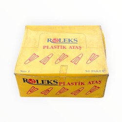Vintage 1990's Roleks Plastik Ataş Dolu Paket AOB8622 - 