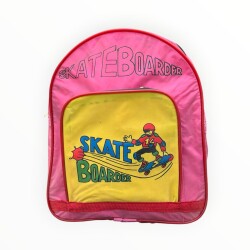 Vintage 1990's SKATE BOARDER Okul Öğrenci Çantası AOB8518 - Gökçekoleksiyon