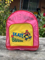 Vintage 1990's SKATE BOARDER Okul Öğrenci Çantası AOB8518 - 5