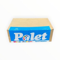 Vintage 1992 Melsan - Palet 6'lı Suluboya Dolu Paket AOB8560 - Gökçekoleksiyon
