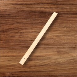 Vintage Ahşap Cetvel 50cm AOB8586 - 3