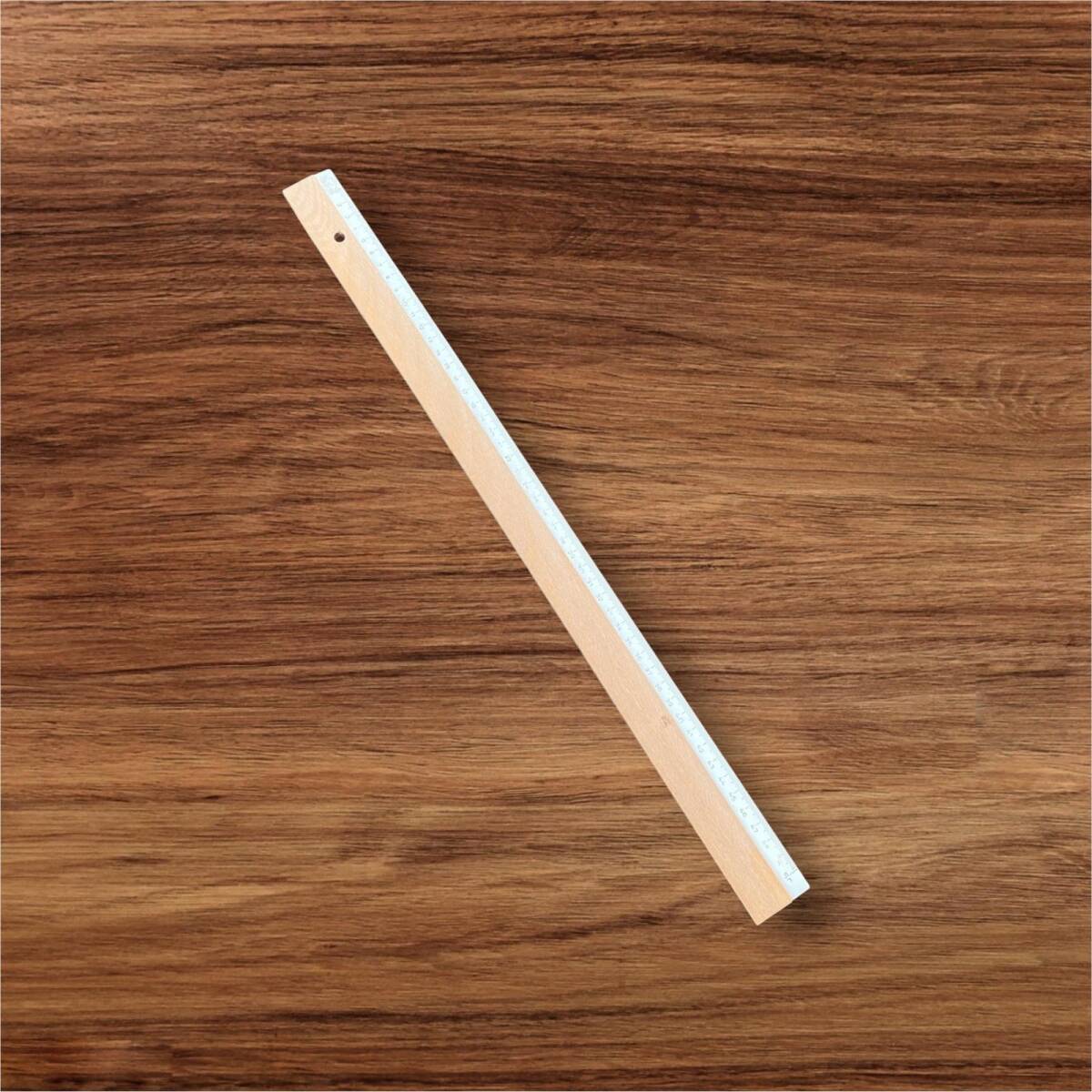 Vintage Ahşap Cetvel 50cm AOB8586 - 4