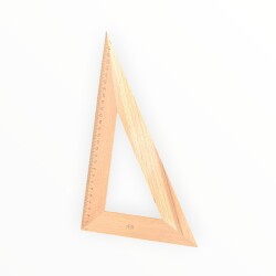 Vintage Ahşap Gönye 28cm AOB8587 - Gökçekoleksiyon