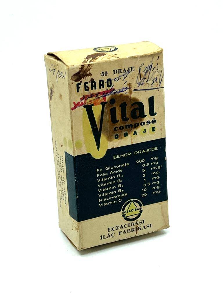 Vintage Vital 1954 İlaç Kutusu MDL166 (N) - 1