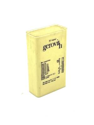 Vintage Gerovit h 1968 İlaç Kutusu MDL67 (N) - 2