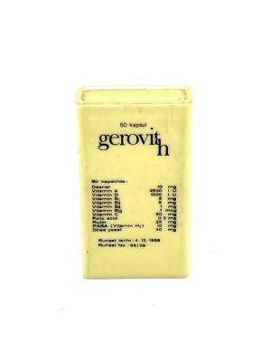 Vintage Gerovit h 1968 İlaç Kutusu MDL67 (N) - 3