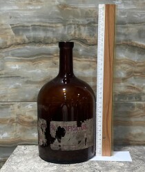 Vintage Amber Eczacı Şişesi 24cm AOB8812 - 2