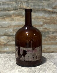 Vintage Amber Eczacı Şişesi 24cm AOB8812 - 4