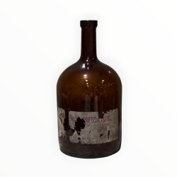 Vintage Amber Eczacı Şişesi 24cm AOB8812 - 