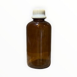 Vintage Amber Renkli Eczacı Şişesi 22cm AOB8828 - 