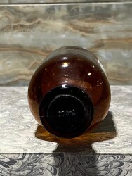 Vintage Amber Renkli Osmanlıca Pharmacie Zezemski Eczacı Şişesi 13.5cm AOB8830 - 3
