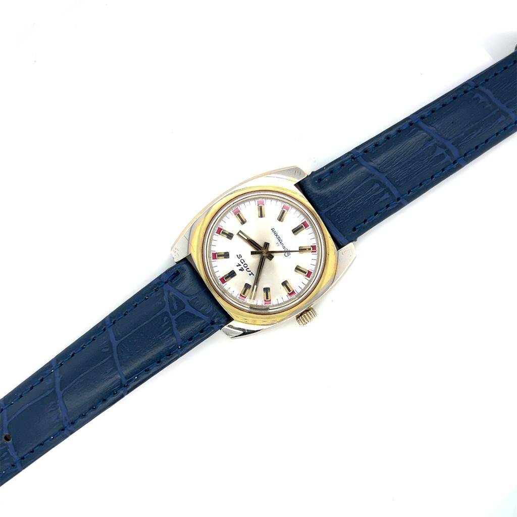Vintage ANKRA Nautic 71 İsviçre Kurmalı Unisex Kol Saati SAA214 - 6