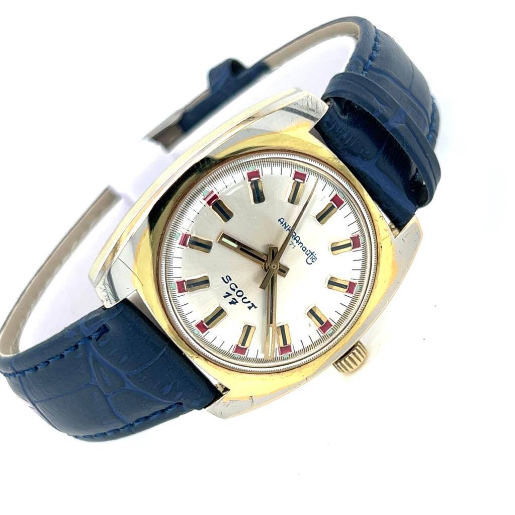 Vintage ANKRA Nautic 71 İsviçre Kurmalı Unisex Kol Saati SAA214 - 1