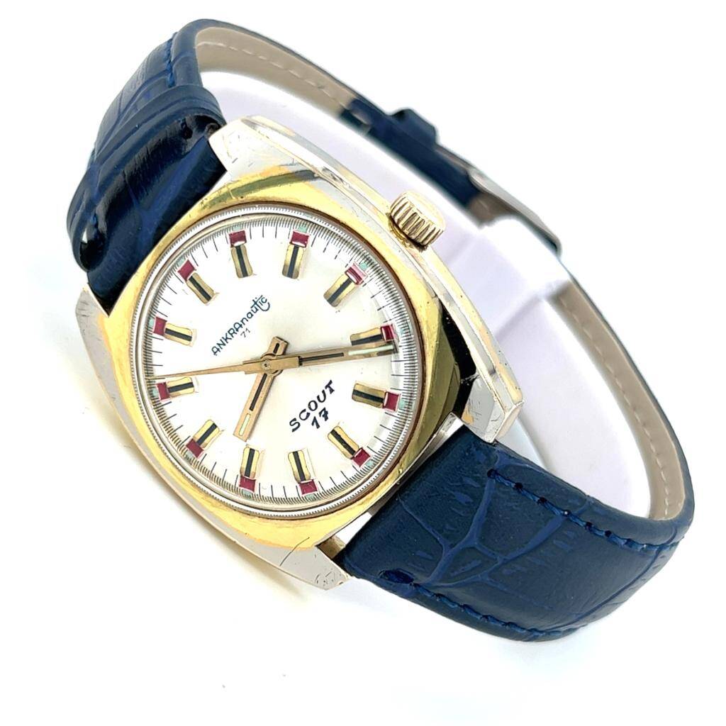 Vintage ANKRA Nautic 71 İsviçre Kurmalı Unisex Kol Saati SAA214 - 5
