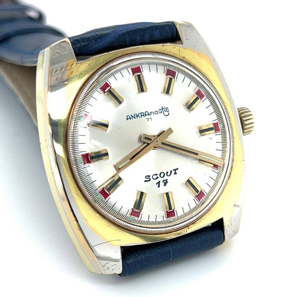 Vintage ANKRA Nautic 71 İsviçre Kurmalı Unisex Kol Saati SAA214 - 2