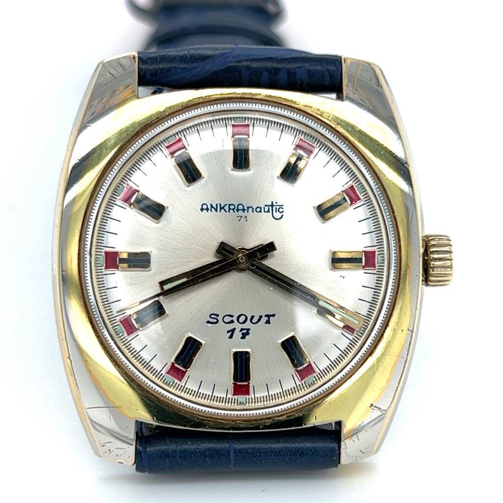 Vintage ANKRA Nautic 71 İsviçre Kurmalı Unisex Kol Saati SAA214 - 4