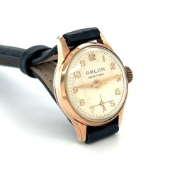 Vintage ARLON Altın Kaplama Kurmalı Bayan Kol Saati EBY325 - 2