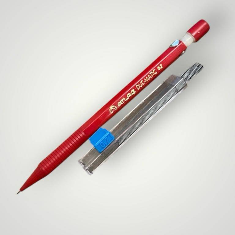 Vintage Atlas Duematıc 0,7 Mekanik Uçlu Kalem (Kırmızı)1 Kapsül Atlas 0,7 Uç AOB4895 - 1