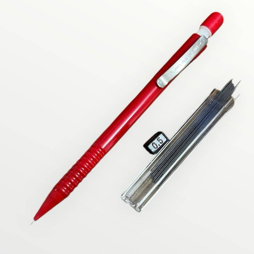 Vintage Atlas Rondi 0,5 Mekanik Uçlu Kalem (Kırmızı)1 Kapsül Atlas 0,5 Uç AOB4908 - 1