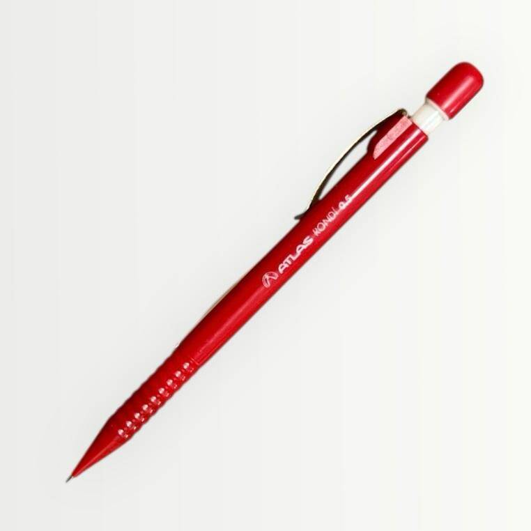 Vintage Atlas Rondi 0,5 Mekanik Uçlu Kalem (Kırmızı)1 Kapsül Atlas 0,5 Uç AOB4908 - 5