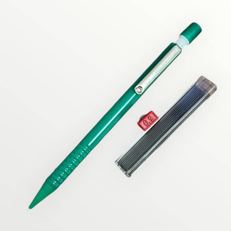 Vintage Atlas Rondi 0,9 Mekanik Uçlu Kalem (Yeşil)1 Kapsül Atlas 0,9 Uç AOB4953 - 1