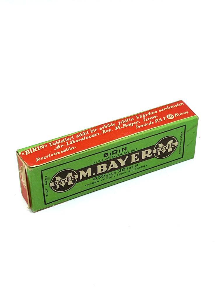 Vintage M.Bayer Birin İlaç Kutusu MDL257 (N) - 1