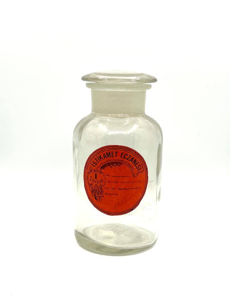 Vintage İstikamet Eczanesi Samsun Eczacı Şişesi MDL286 (N) - 2