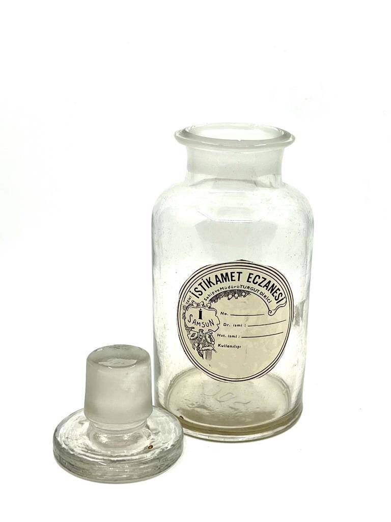 Vintage İstikamet Eczanesi Eczacı Şişei MDL296 (N) - 1