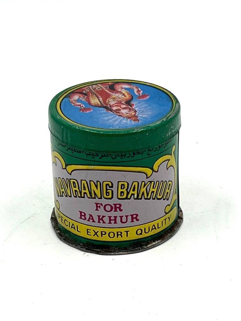 Vintage Navarang Bakhur Teneke Kısmen Dolu Buhur Kutusu MDL254 (N) - 1