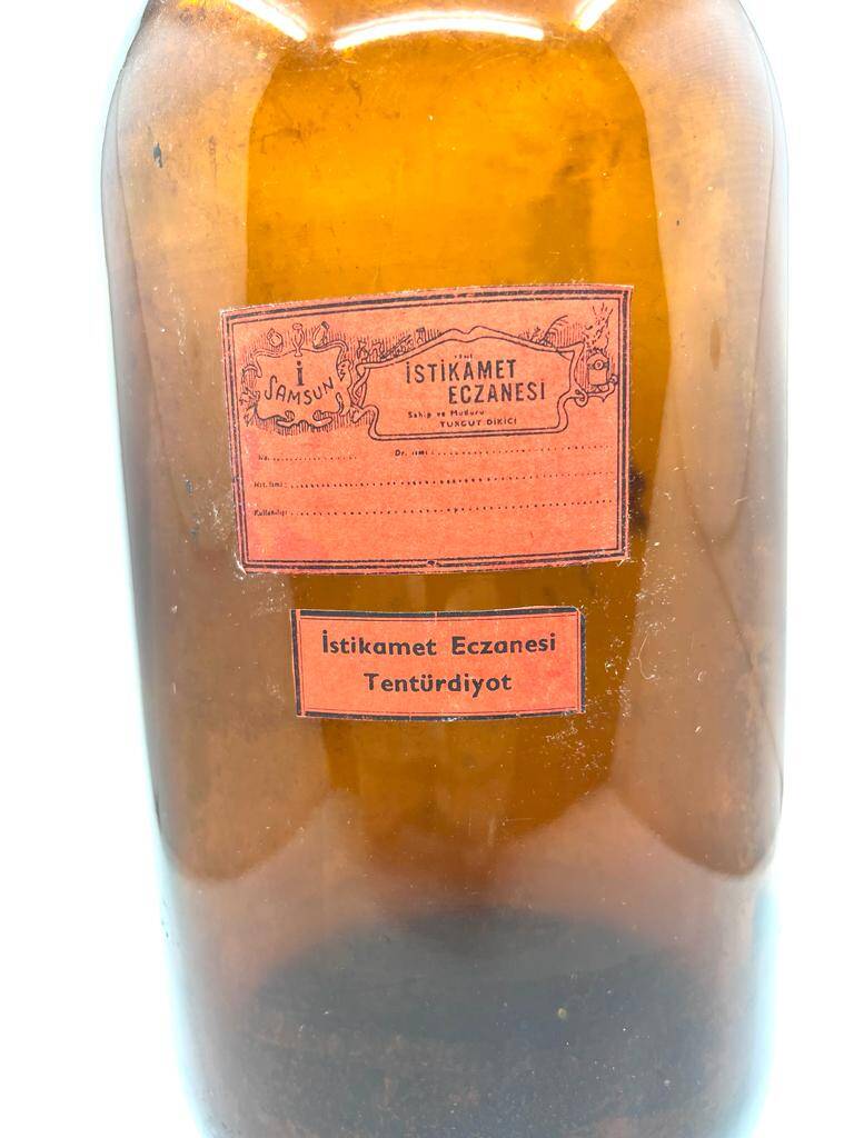 Vintage İstikamet Eczanesi Tendürdiyot Şişesi Dev Boy MDL289 (N) - 2