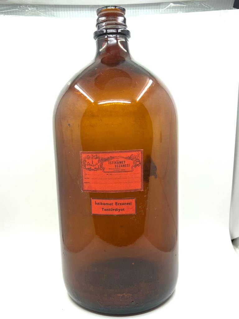 Vintage İstikamet Eczanesi Tendürdiyot Şişesi Dev Boy MDL289 (N) - 1