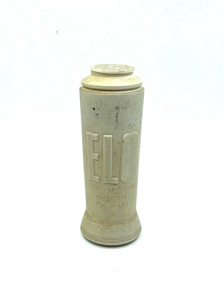 Vintage Elo Deri Koruyucusu Plastik Boş Şişe İlaç Kutusu MDL147 (N) - 1