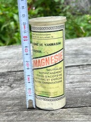 Vintage BİSMOMAGESİE Boş İlaç Şişesi AOB7535 - 2