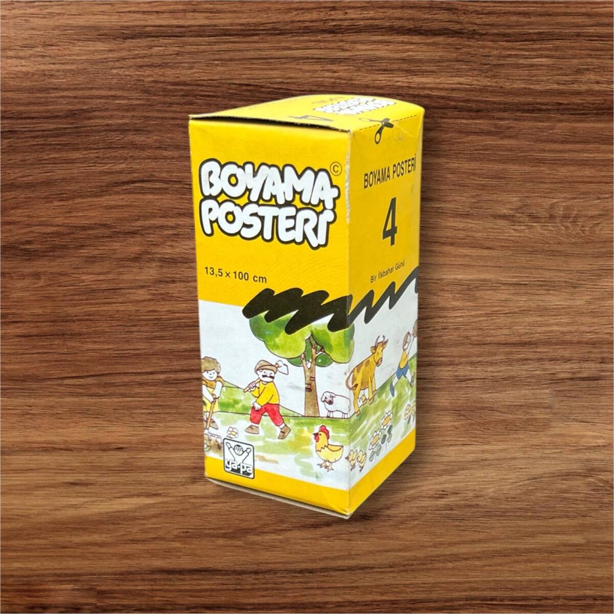 Vintage Boyama Posteri ''Bir İlkbahar Günü'' AOB8597 - 3